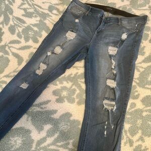 Torrid Bombshell Skinny Ripped Jeans